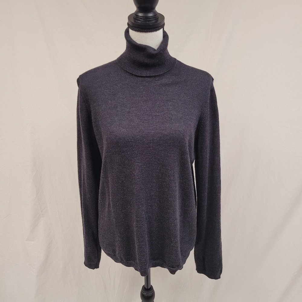 Pendleton Turtleneck Dark Gray Cashmere Sweater XL